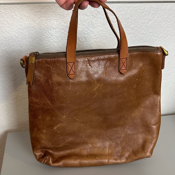 madewell Leather Shoulder Tote Brown - Picture 5 of 5
